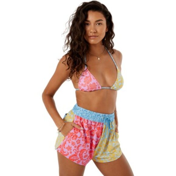 Roxy - Womens Tapestry Patchwork No Bad Waves Swimwear, size medium US womens, c - Picture 1 of 5